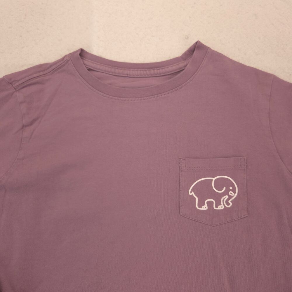 Ivory Ella Casual Long Sleeve Crew Neck Graphic T Shirt Womens Size XS Purple